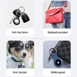 Weview Vente en gros Collier de chien anti-empreintes digitales Etui de suivi pour enfants Porte-clés PC transparent pour Apple Airtag 7 Plus Sports Design TPU - Product Image 6