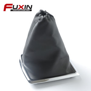 Funda Protectora para Palanca de Cambios de Coche, de Cuero PU Negro con Marco Cromado, Repuesto para <span class=keywords><strong>Ford</strong></span> <span class=keywords><strong>Focus</strong></span> 2005-2012 - Product Image 2