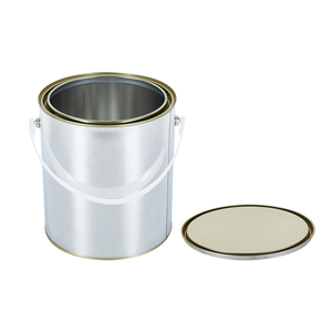 Quart 3-5l Vòng Kim Loại Có Thể Với Xử Lý Nắp Rỗng Tinplate Xô Cho Keo Sơn Nguyên Tử Tro Hóa Chất <span class=keywords><strong>Tin</strong></span> Container Bao Bì Hộp - Product Image 2