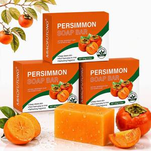 Jabón Artesanal Natural <span class=keywords><strong>de</strong></span> Extracto <span class=keywords><strong>de</strong></span> Caqui y Té Verde, Desodorante, Purificante, Blanqueador e Hidratante para Cuerpo y Rostro, para Todo Tipo <span class=keywords><strong>de</strong></span> Piel - Product Image 1