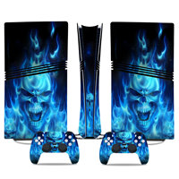 Peau de protection antidérapante pour manette de jeu, autocollant de protection anti-rayures pour accessoires de manette PS5 Pro