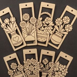 Factory Direct Supply Unfinished <b>Wooden</b> <b>Slices</b> Diy Multiple Shape Handmade Boxwood Bookmark Painting & Decoration - Product Image 2
