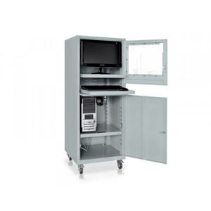 Tecnotelai 600x600x1655mm <b>grey</b> computer <b>cabinet</b> with wheels - Product Image 2