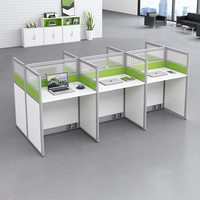 Poste de travail modulaire commercial moderne avec système de cloisonnement par panneaux et gestion intégrée pour personnel de bureau ou d'entrepôt/salle de sport