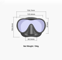 Masque de plongée professionnel de haute qualité, durable, imperméable, anti-buée, à bordure complète en silicone/PC, pour la plongée en apnée, lunettes de plongée pour adultes