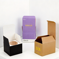 Boîte en carton recyclable de haute qualité pour bougies parfumées, parfums et produits de soin, avec impression personnalisée.