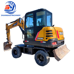 Excavatrices sur pneus d'occasion Sany SY65W, 6,5 tonnes, mini-excavatrice sur pneus d'occasion Sany SY65W à vendre - Product Image 1