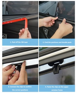 4 pièces nouveau rouleau <span class=keywords><strong>pare</strong></span>-<span class=keywords><strong>soleil</strong></span> luxe rouleau <span class=keywords><strong>pare</strong></span>-<span class=keywords><strong>soleil</strong></span> <span class=keywords><strong>voiture</strong></span> rideau personnalisé pour BMW <span class=keywords><strong>voiture</strong></span> fenêtre rideaux avec bande magnétique - Product Image 2