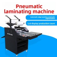 Machine à plastifier pneumatique entièrement automatique BYON XCFM-390Z à chaud et à froid, 8 m/min, pour papier, photographie, A4/A6/A5, avec collage thermique et gaufrage