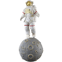 Offre Spéciale décor de maison en fibre de verre astronaute debout lune Sculptures Statue décoration intérieure maison astronaute artisanat ornements