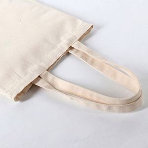 Sac en toile de coton de haute qualité avec fermeture éclair pour le shopping - Product Image 4