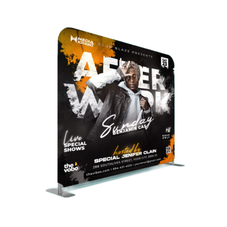 Tension Fabric Dye Sublimation Portable Photography Custom Logo Quick Show Display Cover Pillow Backdrop Banner Wall Stand