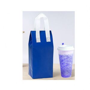 Sac isotherme de pique-nique en aluminium non tissé de bonne qualité, doré, pour crème glacée - Product Image 3