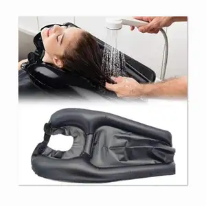易PVC充气洗发盆快速充气放气孕妇洗发盆老年新款便携式洗发垫
