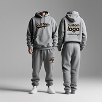 Conjunto de Sudadera con Capucha y Pantalones Deportivos Unisex, de Alta Calidad, Estilo Casual, Oversize, 400 Gsm, Felpa Francesa, con Logotipo Personalizado