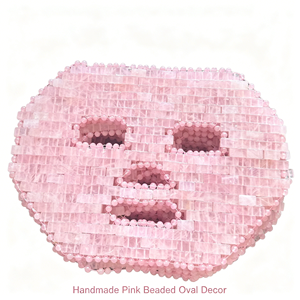 Masque facial perlé rose naturel, outil <span class=keywords><strong>de</strong></span> beauté rafraîchissant pour le sommeil, soulage les gonflements, <span class=keywords><strong>pierre</strong></span> <span class=keywords><strong>de</strong></span> massage pour soins <span class=keywords><strong>de</strong></span> la peau, thérapie chaude et froide, cadeau - Product Image 2