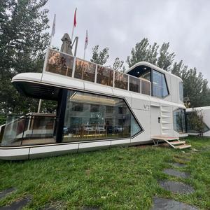 Maison conteneur moderne en aluminium durable de 20 pieds ou 40 pieds, type capsule spatiale, avec salle de bain et cuisine - Product Image 4
