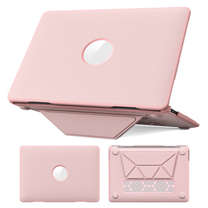 สำหรับ <span class=keywords><strong>Mac</strong></span> Book <span class=keywords><strong>Air</strong></span> 13 2018/2020 A2337 A1932 A2179 <span class=keywords><strong>M1</strong></span>เคสฝาครอบพลาสติกแบบสากลพร้อมขาตั้งกันชนที่ซ่อนอยู่ - Product Image 1