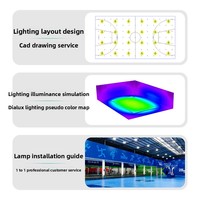 Éclairage sans ombre pour terrain de basketball intérieur et salle de tennis de table avec matériau PC IP65 - Modèle S1