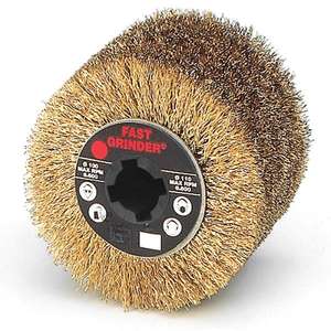 Abrasifs, meules abrasives, meule à fil d'acier plaqué laiton FERVI - Product Image 1