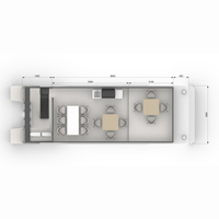 Bateau pour hôtel flottant, maison préfabriquée, maison modulaire, bateau, Structure en aluminium, petite maison, maison aquatique