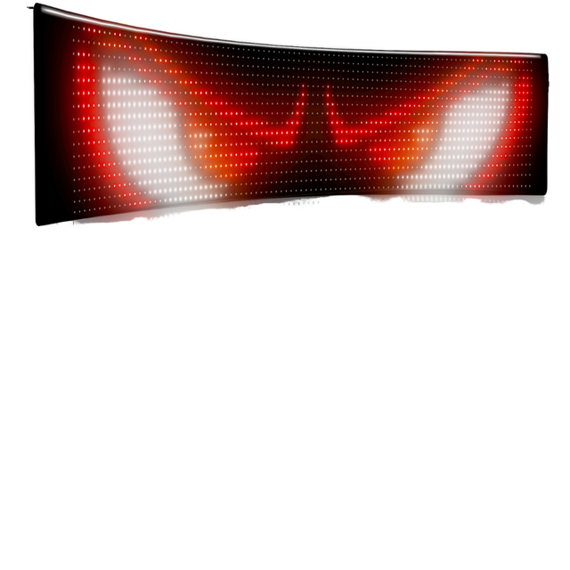 IP65 Waterproof Bluetooth APP Control Flexible LED Display Car Rear Window Devil's Eye Advertising Screen