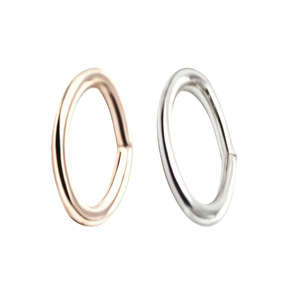 Oval <b>Metal</b> Connecting Rings Nickel-Free White Gold And Kc Gold For <b>Bracelet</b> Making Spring 2025 - Product Image 1