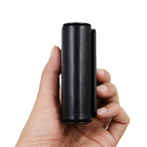 Caja de almacenamiento para cables de datos y auriculares, mini estuche de cuero PU para auriculares Bluetooth, funda protectora impermeable para tapones para los oídos - Product Image 5
