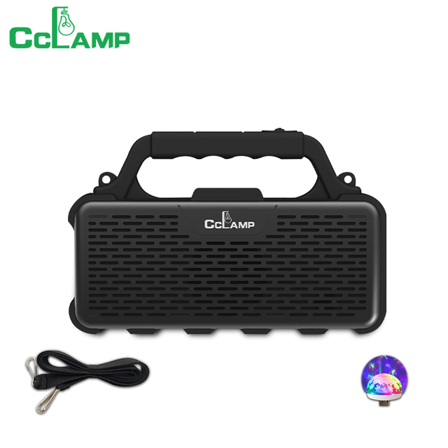 Wholesale CCLAMP Solar Bluetooth Outdoor Speaker Portable with Light and Radio Features