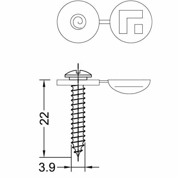 ANSI Standard Galvanized Window Sill Screw Zinc Plated Fine Thread Tapping Sill Screws M2.5 M3.5 Size for Connecting Metric