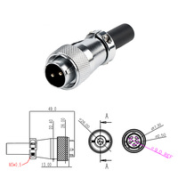 WS20 Aviation Plug Factory 7-Day Shipping Connecteur femelle circulaire à écrou arrière pour câble de connexion d'alimentation automobile 2-12 cœurs