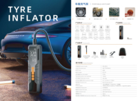 Compresseur de gonflage de pneus de voiture ABS pour secours routier, utilisation d'urgence, gonfleur de pneus numérique portable avec lumière LED 60W 12V