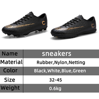 Chaussures de football, baskets de football pour l'entraînement des jeunes, chaussures de football à crampons, chaussures de football respirantes et antidérapantes