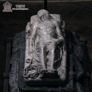 Célèbre <span class=keywords><strong>statue</strong></span> en <span class=keywords><strong>marbre</strong></span> sculpté en pierre de Jésus-Christ avec <span class=keywords><strong>voile</strong></span> à vendre - Product Image 4