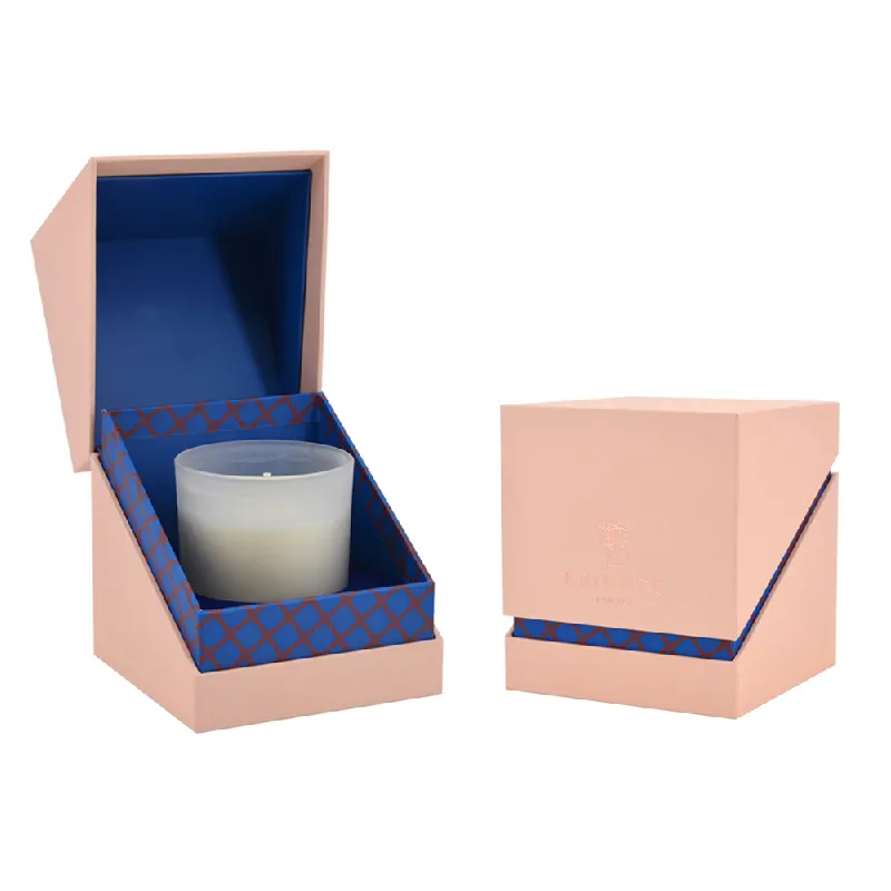 Benutzer definierte Qualität Kerzen box mit Einsätzen Design Logo Hart karton Papier box Kerze Geschenk box mit Deckel Verpackung