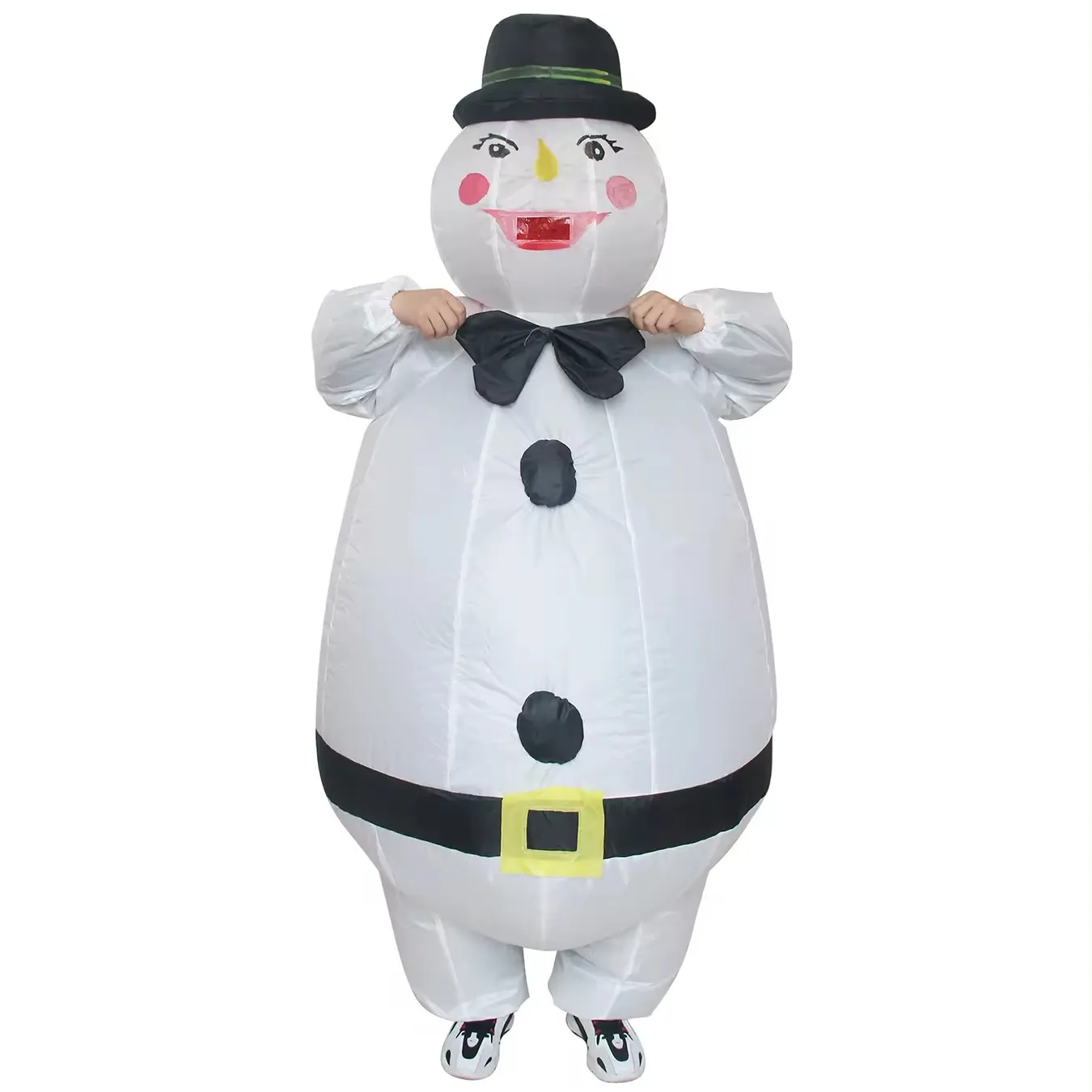 novelties Funny Costume Jumpsuit Air Blow-Up Christmas Fancy Dress Inflatable Snowman Costume For Adult