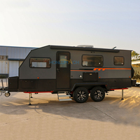 Caravane semi-tout-terrain Honlu Family 6 places, fabrication directe, camping-car 4x4, caravane de voyage, remorques de camping à vendre