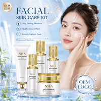 Kit de soins de la peau au collagène de luxe, crème raffermissante pour le visage, lotion hydratante pour le corps, ensemble de soins de beauté éclaircissant