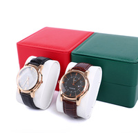 Stock vente en gros logo imprimé personnalisé de luxe en cuir papier velours anneau collier montre noir mini cadeau bijoux boîte emballage