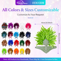 Vente en gros de coiffes en plumes disponibles en plusieurs couleurs pour Halloween, spectacles sur scène, fêtes, cosplay