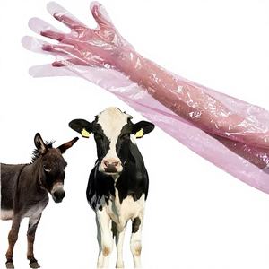 Guantes de Palpación para Vacas, Guantes de Examen Desechables de Plástico para Inseminación Artificial Veterinaria en Granjas Ganaderas - Product Image 1
