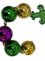 Groothandel Fabrieksdirecte Verkoop Jumbo Fleur-de-lis Mardi Gras Kraal Ketting Carnaval Thema Benodigdheden