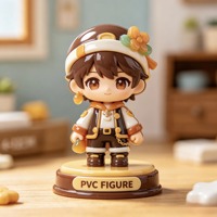 Figurine en résine PVC 3D personnalisée, style anime et dessin animé, modèle articulé en caoutchouc souple, jouet de collection OEM, boîte mystère surprise