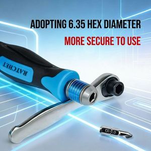 Juego de Destornilladores con Trinquete Profesional Fixtec de 39 Piezas, con Llave de Trinquete Bidireccional, Acero al Cromo Vanadio, Estuche Rígido - Product Image 3