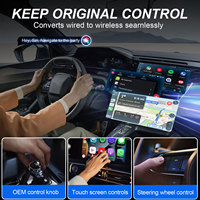 Adaptateur sans fil CarPlay Android Auto Mini Slim Plug & Play Connexion rapide Mini dongle USB pour Mercedes Benz Audi Toyota etc.