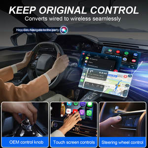 Mini Slim Wireless CarPlay Android Auto Adapter Plug Play Fast Connect Mini USB Car Dongle pour <span class=keywords><strong>Mercedes</strong></span> Benz Audi Toyota Et - Product Image 5