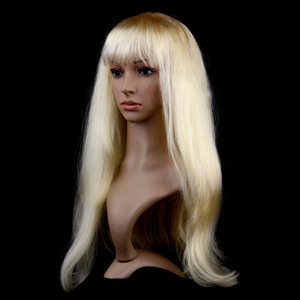 <span class=keywords><strong>Accessoires</strong></span> de fête d'Halloween Perruques de cosplay bon marché Perruques blondes longues et droites pour femmes - Product Image 5