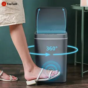 16L智能感应垃圾桶自动智能传感器垃圾桶厨房浴室卧室垃圾电动触摸垃圾桶