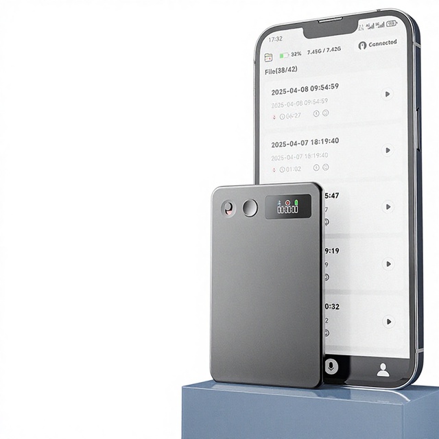 A3(YXP) AI Ultra-thin HD Noise-reduction Voice Recorder Smart Transcription Translation ChatGPT CNC Aluminum Alloy USB 2.0