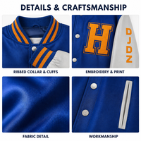Blouson universitaire personnalisé unisexe à double boutonnage, patchwork, en tissu effet peau de mouton, avec lettres brodées et imprimées, style Letterman, coupe-vent et décontracté